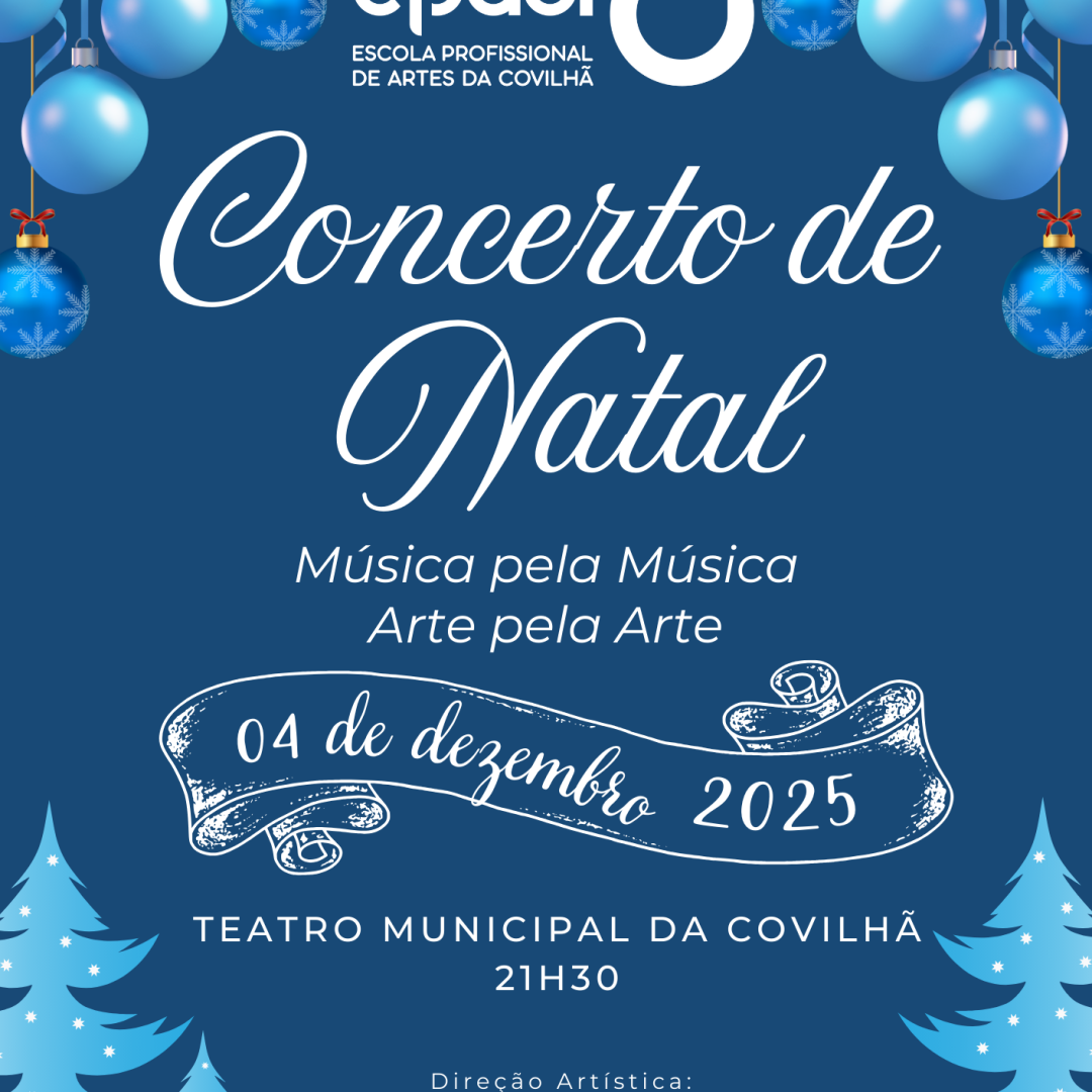 Concerto de Natal da EPABI "Música pela Música. Arte pela Arte" no TMC